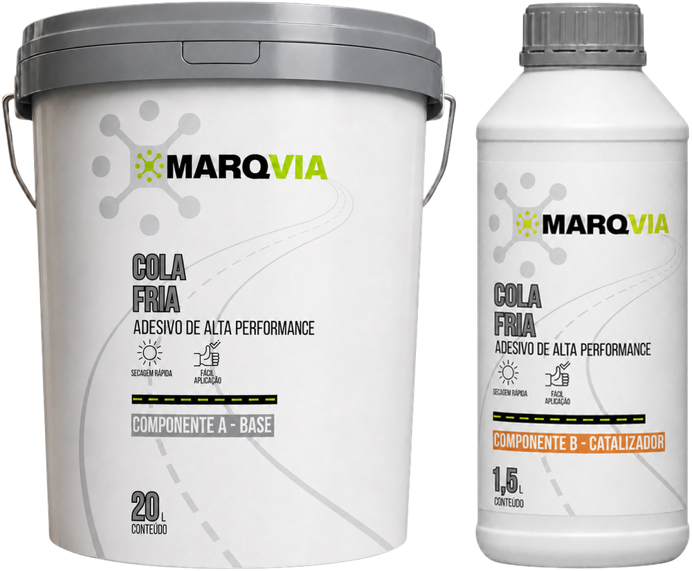 Cola para Fixação a Frio Marqvia, componentes A e B