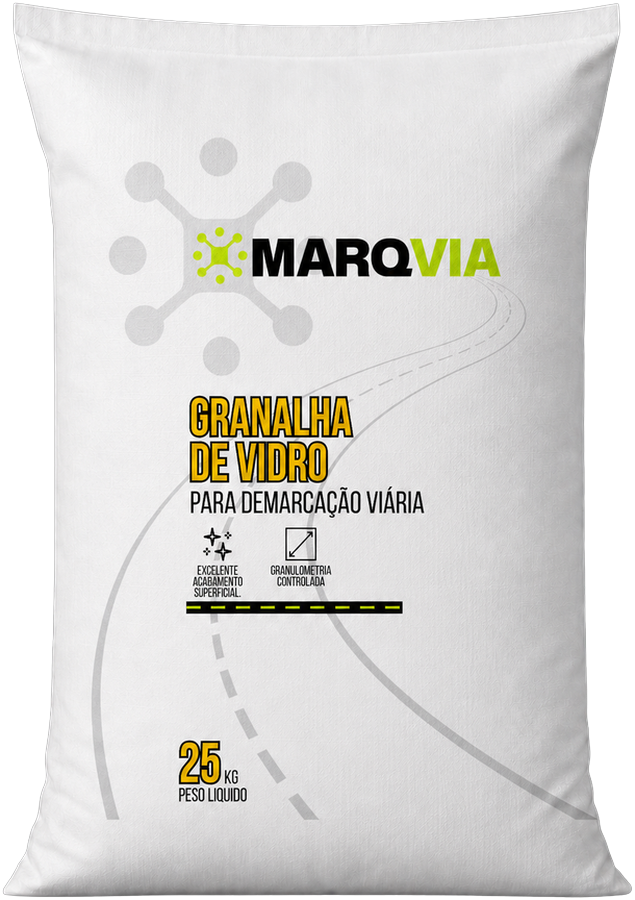 Saco de 25 kg de Granalha de Vidro Marqvia