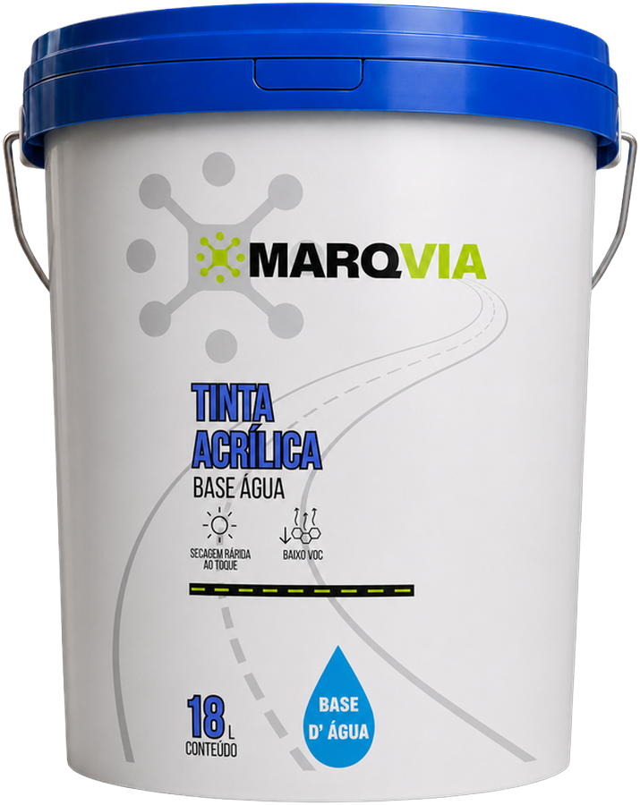 Balde de 18 litros de Tinta Acrílica Base Água Marqvia