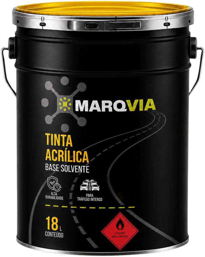 Lata de 18 litros de Tinta Acrílica Base Solvente Marqvia